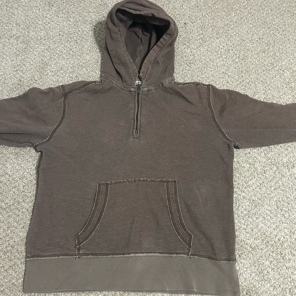 Fossil Brown Hooded Jacket